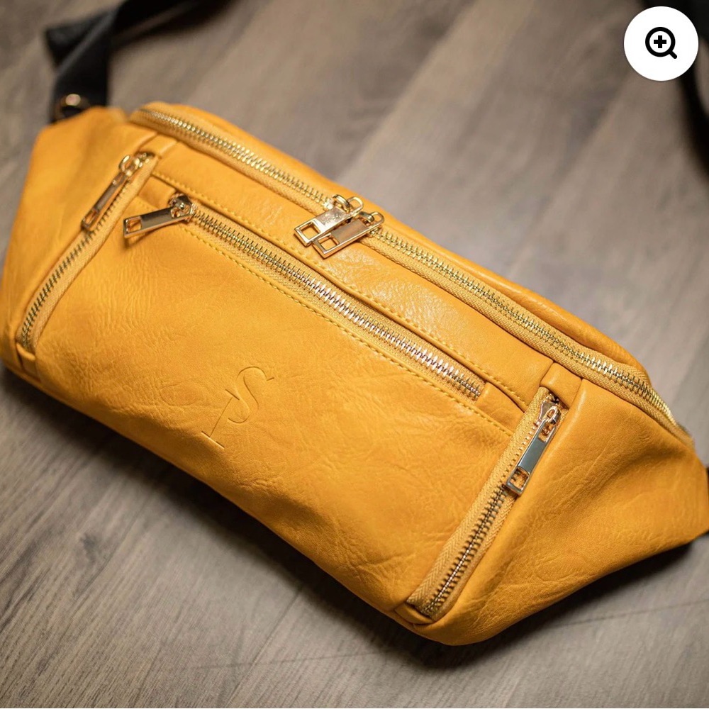 NWT Solepremise Yellow Leather Sling Bag